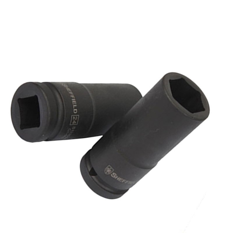 钢盾(Sheffield)1/2’’系列六角风动长套筒17MM(S123317)