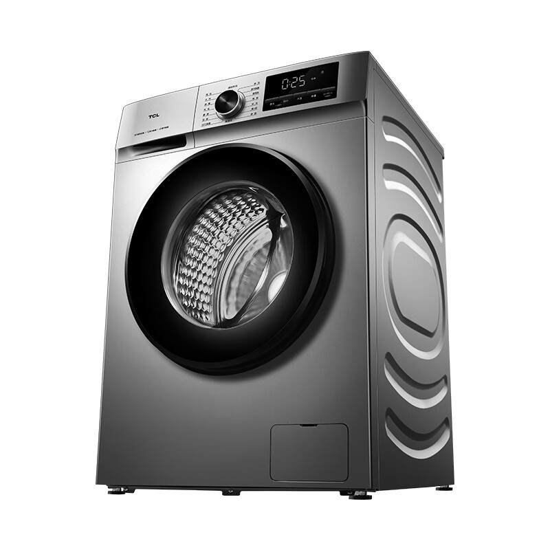 tclg100f1b极地灰10kg滚筒洗衣机台