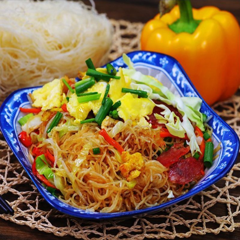 李喵喵客家特产雁球米粉广东炒米粉东莞炒米粉汤粉米线新竹米粉新品