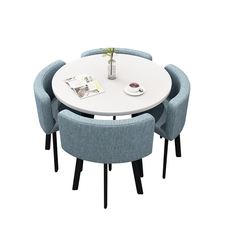 戴劲 洽谈桌休息区谈判桌北欧风会客接待桌简约奶茶店桌椅组合 组合六