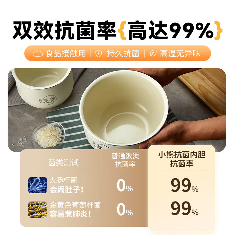 小熊(Bear)电饭煲 电饭锅1.6L微电脑 智能预约定时煮饭器DFB-R16Q3高清大图