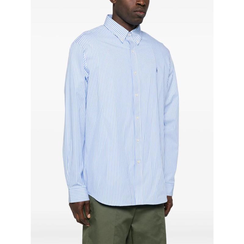 polo ralph lauren弹力长袖运动衬衫男透气休闲商务工装衬衫