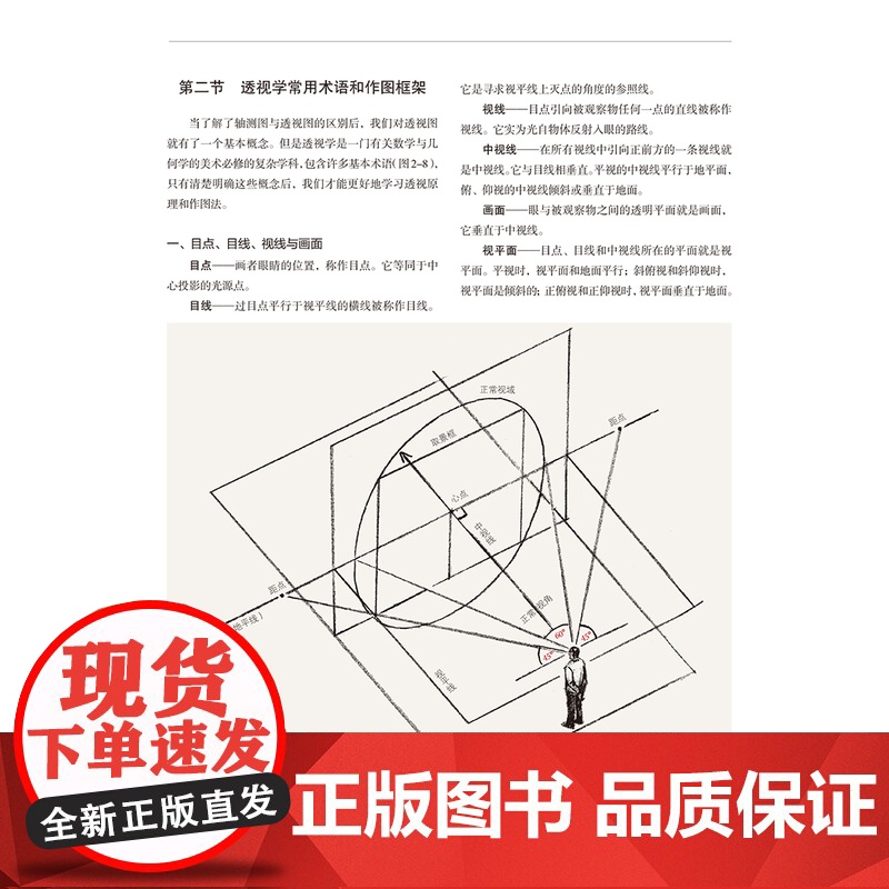 透视画法入门/透视如此简单20步掌握透视基本原理版/透视基础增补版/绘画透视学新版 上海人民美术出版社绘画技法高清大图
