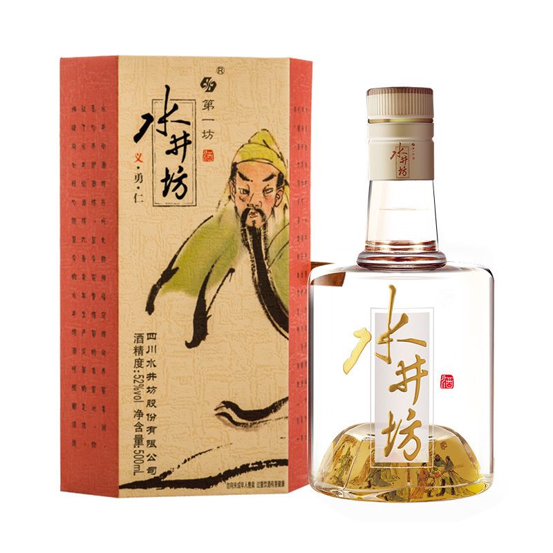 水井坊 三国义勇仁 52度 500ml*6 整箱装 浓香型白酒