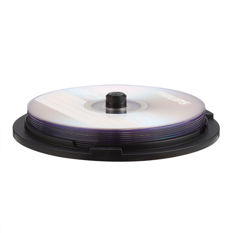 飞利浦 DVD+R光盘刻录盘 16速4.7G 桶装10片 空白光盘 单位:桶高清大图