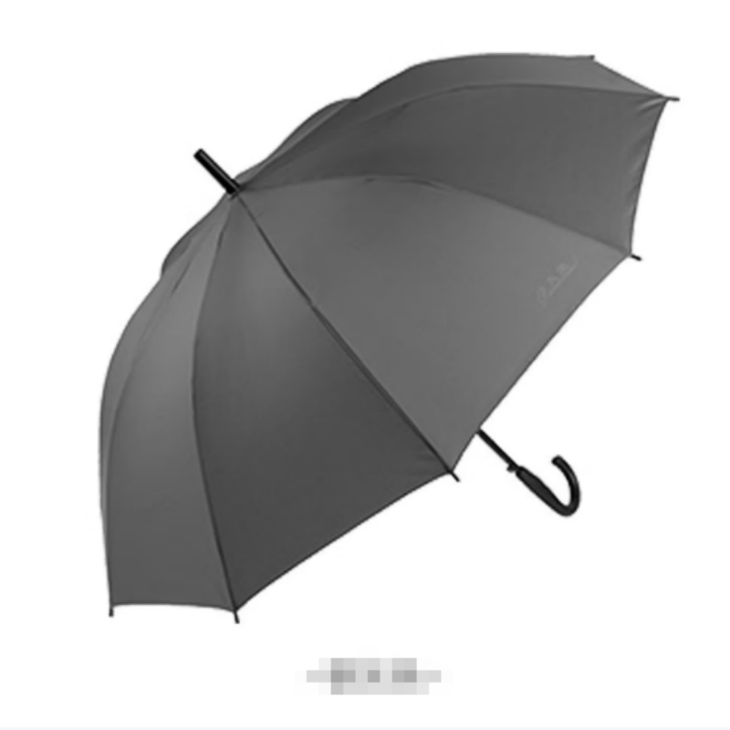 天堂加大雨伞长柄193E碰伞下120CM半自动10K加固商务晴雨伞深青灰高清大图