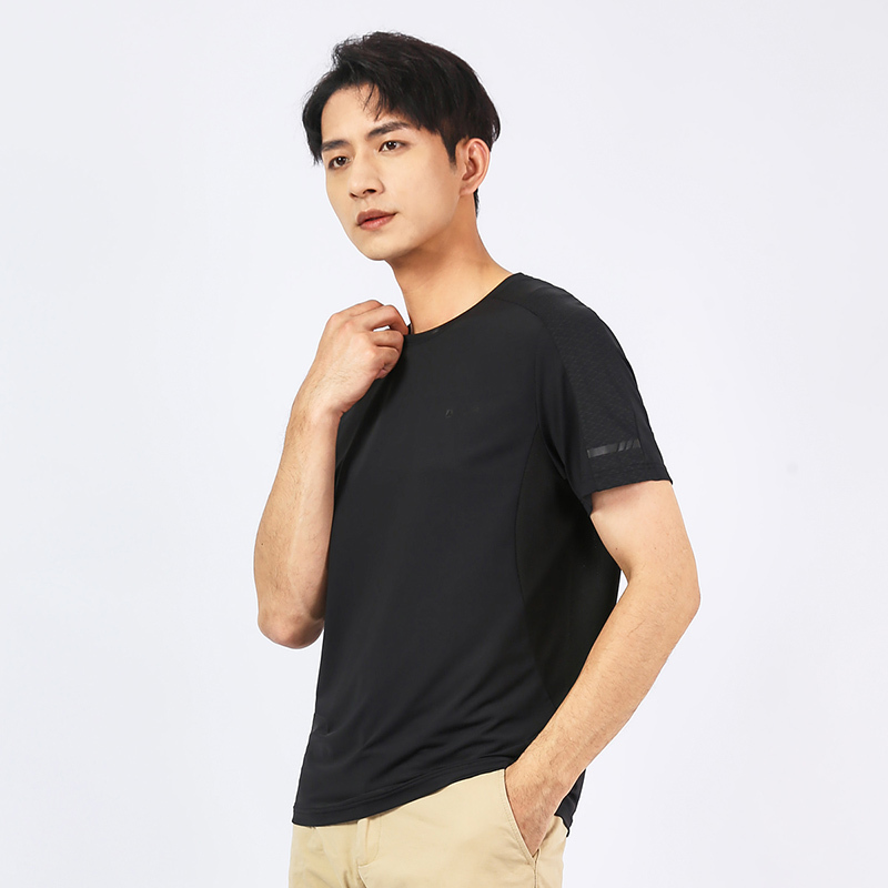 悍途户外运动速干t恤男春秋时尚徒步透气短袖上衣男款跑步速干衣