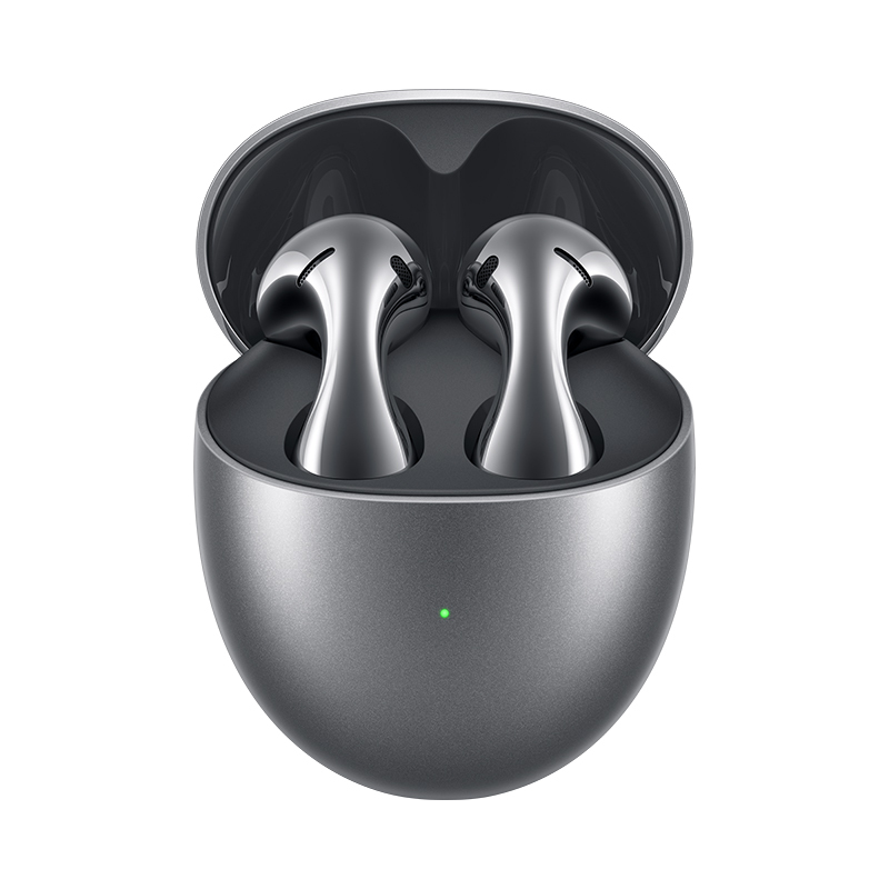 华为/HUAWEI FreeBuds 5 至臻版 冰霜银 真无线蓝牙运动耳机 无线充版 半入耳式 舒适降噪 超级快充