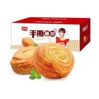 盼盼 西式糕点 原味手撕面包1000g（营养早餐办公室零食）