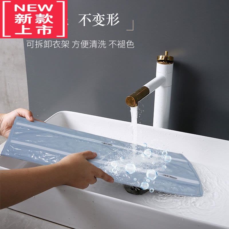 可莉允宿舍器布艺门后衣柜悬挂式饰品双面透明整理袋防尘挂袋图片