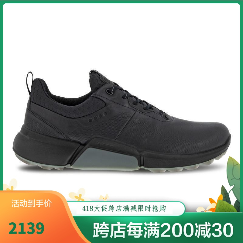 爱步男鞋eccobiomh4系列男子高尔夫球鞋简约经典低帮皮革休闲鞋