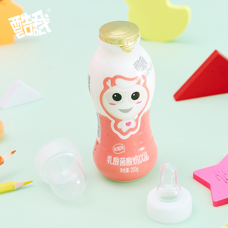 酷我 乳酸菌酸奶饮品 草莓味 200g*20瓶