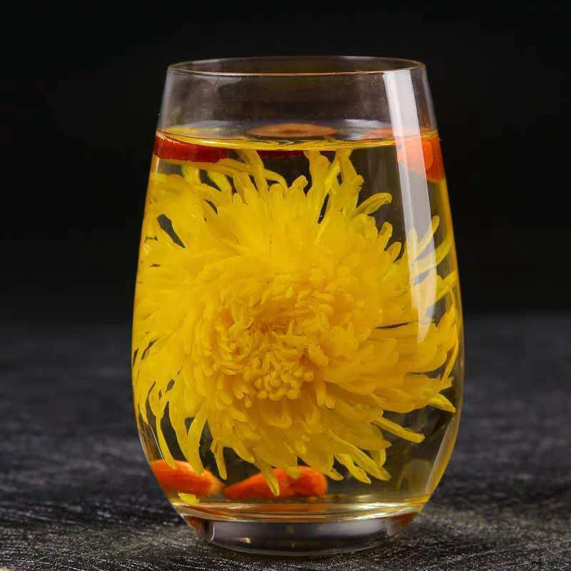 金丝皇菊一朵一杯大花茶胎菊枸杞蒲公英花草茶叶组合 一瓶金丝 一瓶