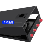 千天(QANTOP)桌面式光纤终端盒尾纤光缆熔接盒 电信级桌面壁挂式 4口FC空盒 QT-4FC01