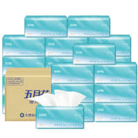 五月花 抽纸 婴儿柔系列 3层110抽24包 面巾纸 餐巾纸 擦手纸 卫生纸巾箱装