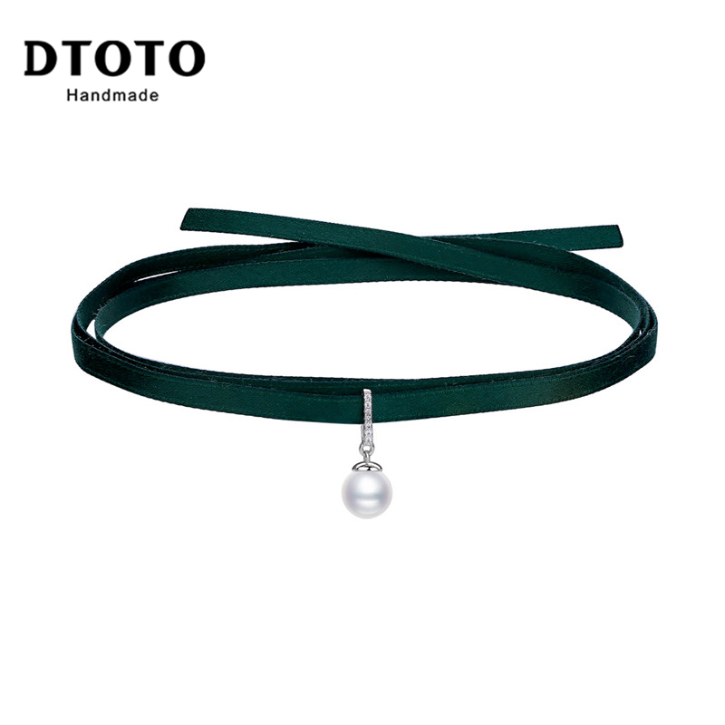 DTOTO S925银饰品禁欲脖带项圈 颈带脖颈短款项链