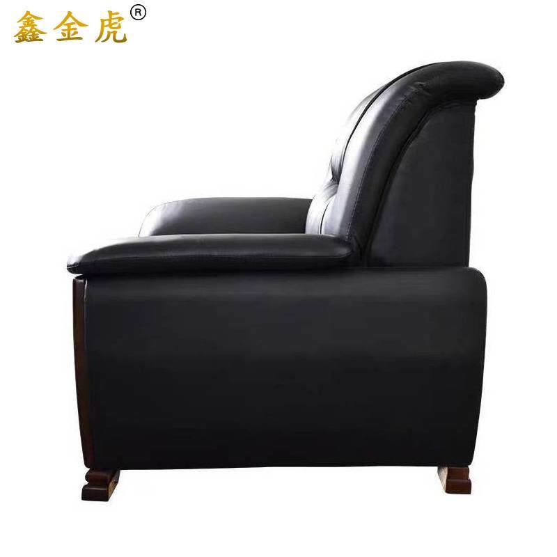 鑫金虎单人位沙发真皮休息接待F1图片
