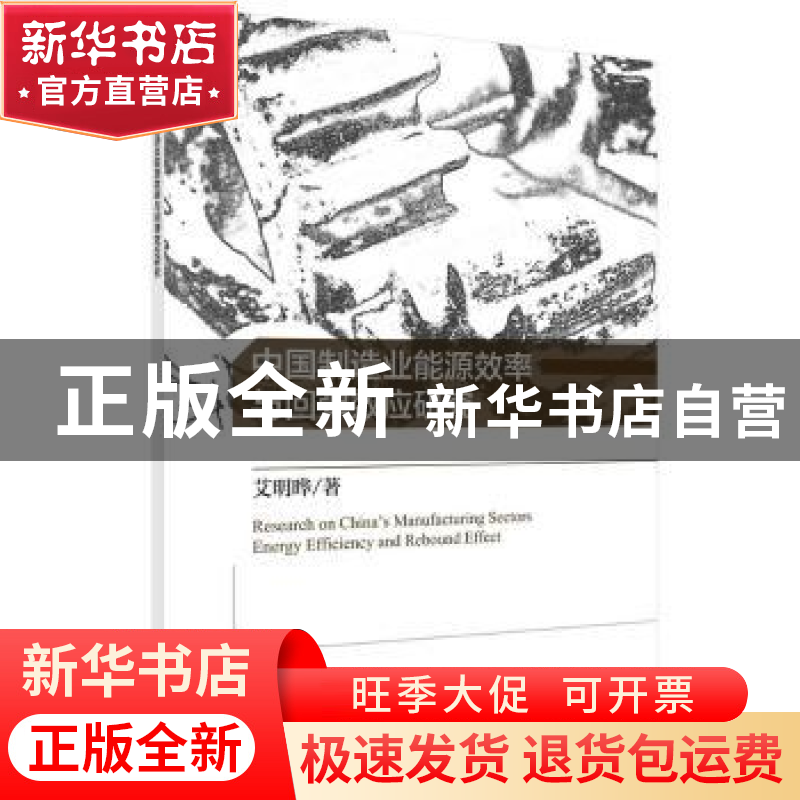 正版 中国制造业能源效率与回弹效应研究 艾明晔著 科学出版社 97高清大图