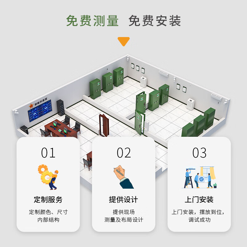 北泰智能碳钢库室防盗门 单门(可定制)高清大图