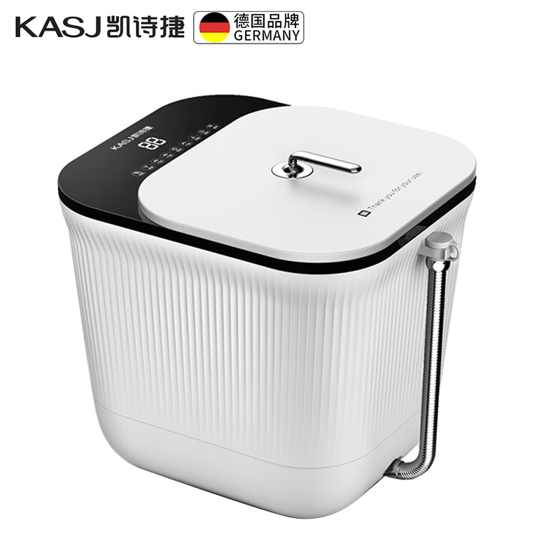 凯诗捷(KASJ)足浴盆泡脚桶全自动洗脚盆电动按摩足疗盆恒温加热家用小型泡脚桶过小腿足浴盆送朋友父母长辈中秋礼物