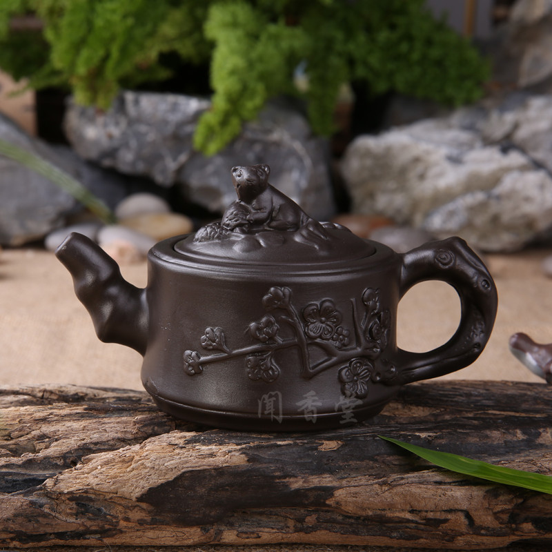 家柏饰(CORATED)紫砂壶功夫茶具茶壶全手工紫砂壶过滤泡小陶瓷茶壶高清大图