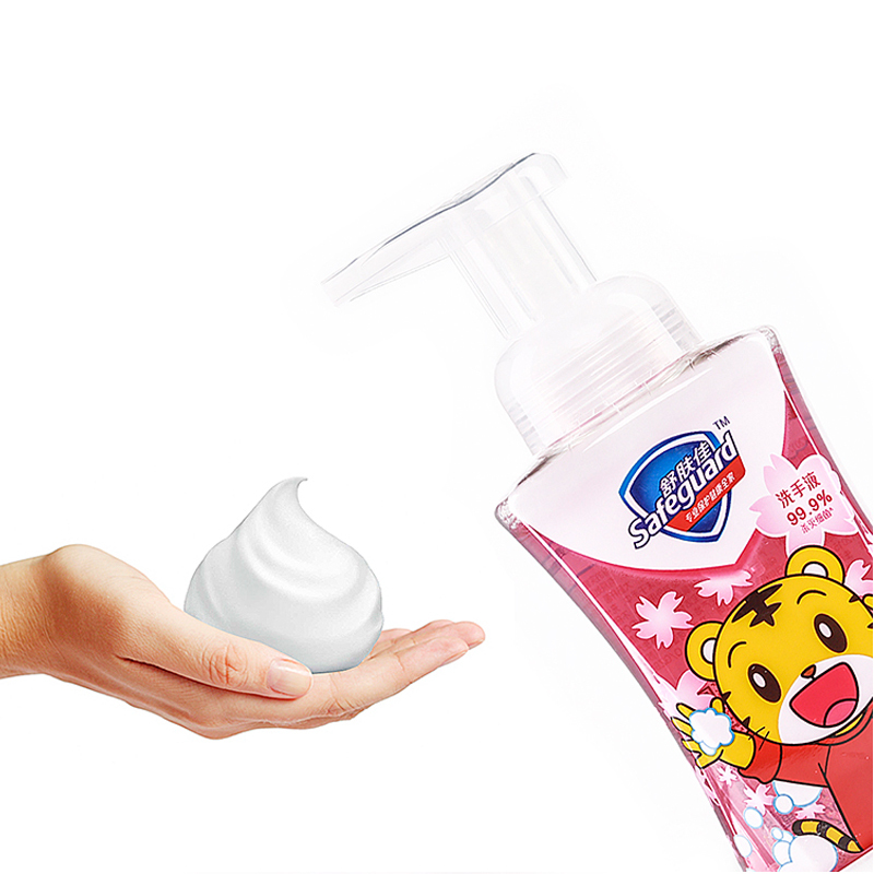 舒肤佳(Safeguard) 泡沫儿童洗手液巧虎樱花225ml