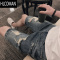 HLCOMAN牛仔短裤破洞夏季薄款男裤子潮流痞帅修身五分裤外穿大裤衩男士帅