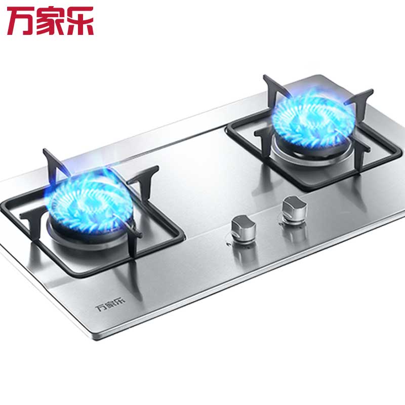 万家乐 燃气灶煤气灶灶台嵌两用灶具 猛火爆炒 易擦洁净设计不锈钢高效猛火 大火力4.5kw天然气JZT-DQZ01