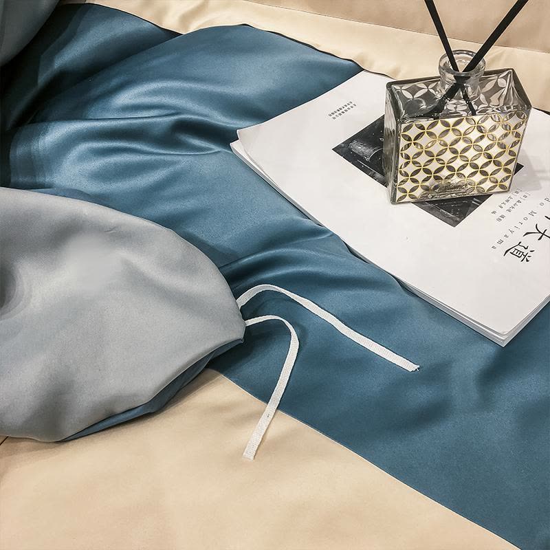 家柏饰(CORATED)四件套全棉全棉北欧风丝滑天丝床单被套冰丝床笠套件床上用品图片