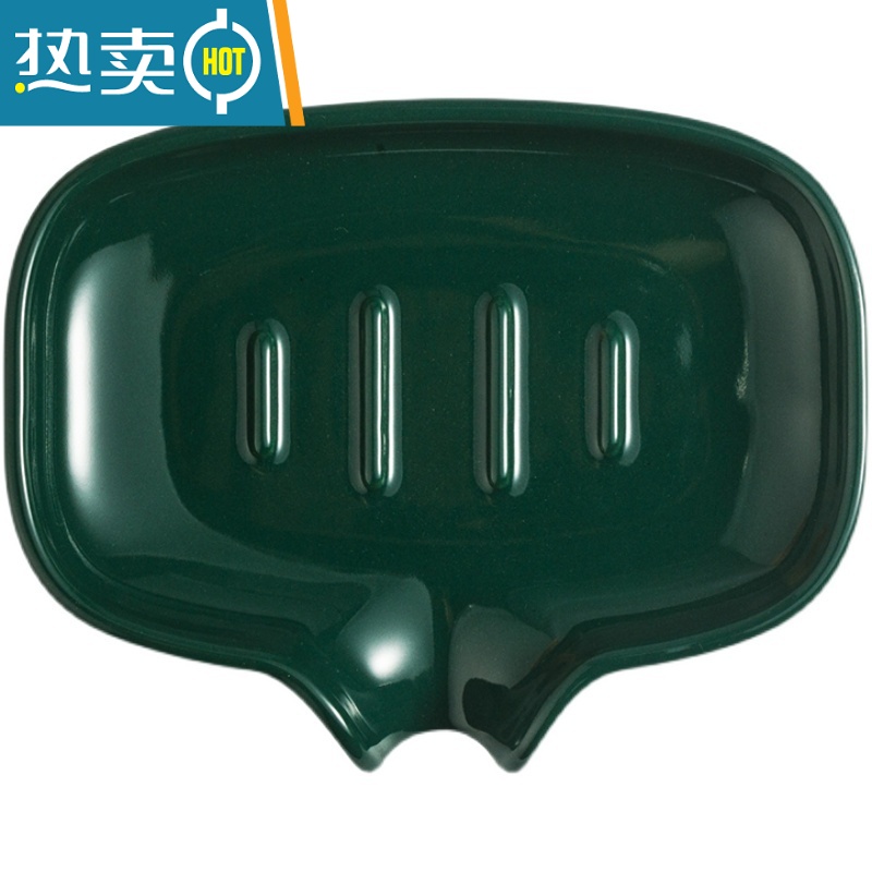 敬平创意陶瓷沥水香皂碟酒店卫生间家用清洁肥皂盒百洁布简约托盘 (卡其色)沥水碟高清大图