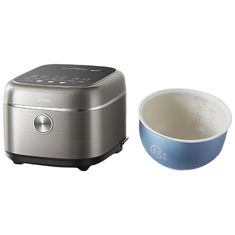 美的(Midea)电饭煲4L电饭锅抗菌青瓷内胆赤炎双热源一键柴火饭特色蛋糕微压多功能家用 MB-4E02R高清大图