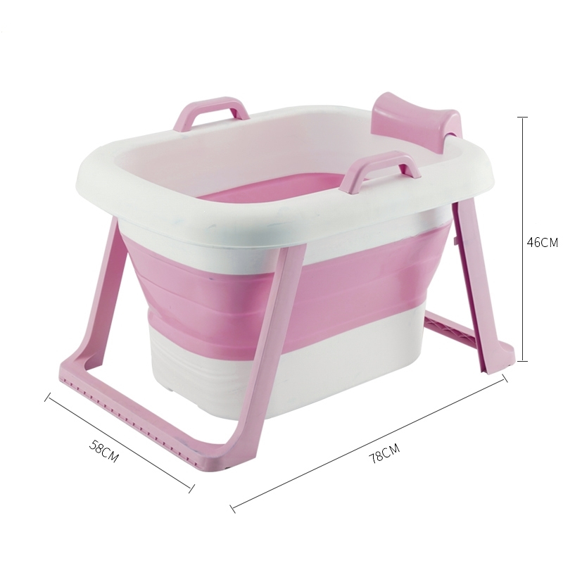 婴儿洗澡盆家用洗澡桶可折叠沐浴盆泡澡桶成人阿斯卡利折叠浴桶加厚