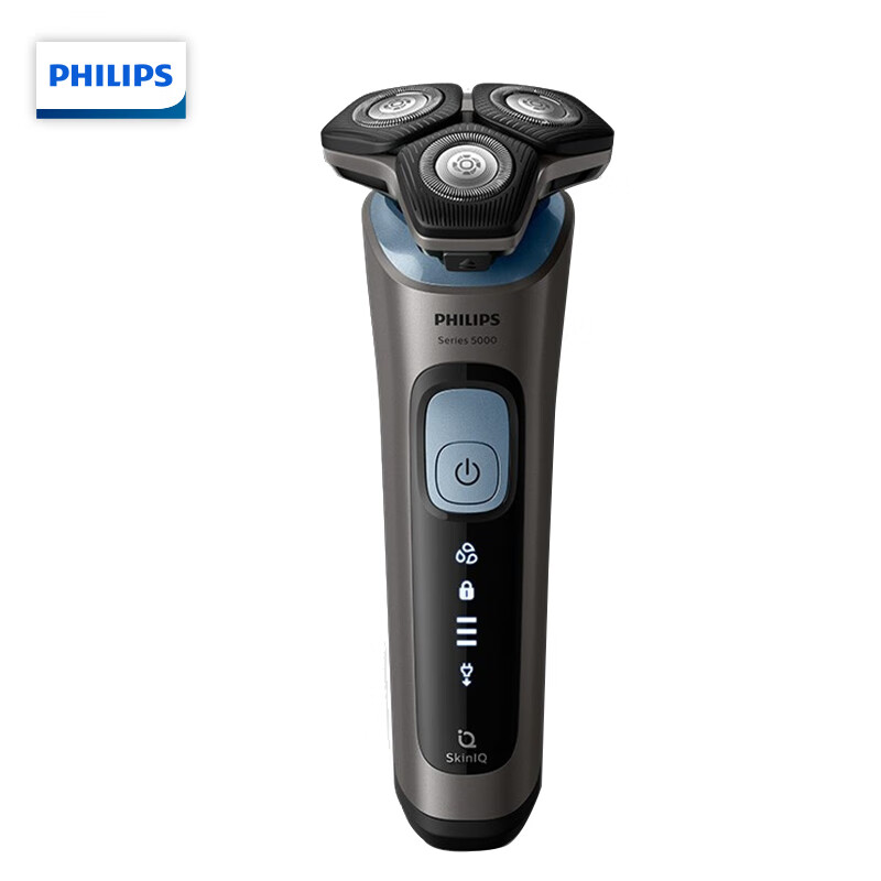 飞利浦(PHILIPS)电动剃须刀 SkinIQ蜂巢5系列肌能感应刮胡刀1小时快充全身水洗胡须刀 SU5999
