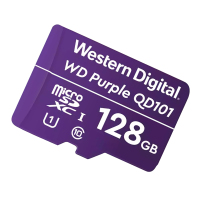 西部数据(WD)128GB TF卡 手机内存卡 行车记录仪/安防监控专用视频存储卡 耐用型CLASS 10