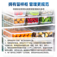 松氏 食品留样柜带锁透明学校食堂单位酒店幼儿园留样柜冰箱展示柜保鲜柜小冰箱500*500*1300mm