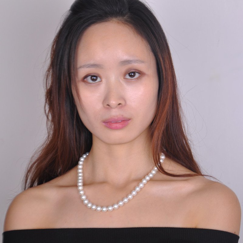 梦克拉 Mkela 珍珠项链 白色恋人 8-9mm 女 项链 珍珠 近圆 淡水珍珠高清大图