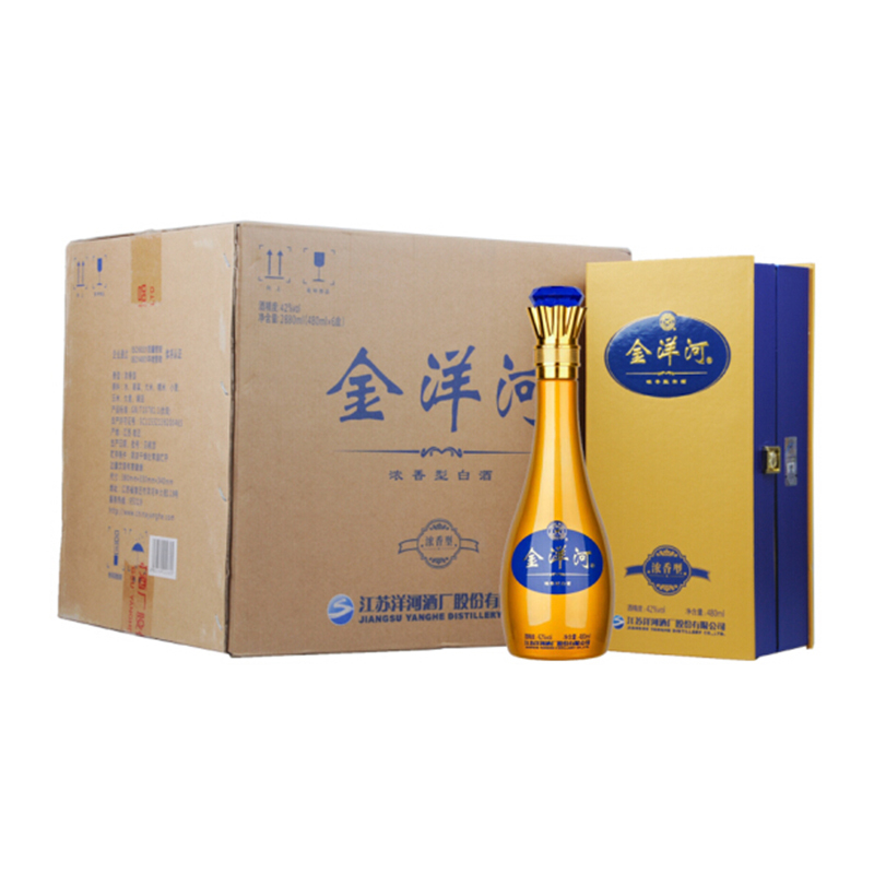 洋河 金洋河 42度 480ml 单瓶装 浓香型 白酒