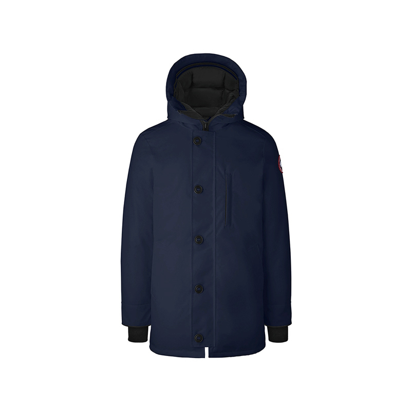 加拿大鹅canadagoose男士中长款chateau派克大衣鸭绒连帽羽绒服外套