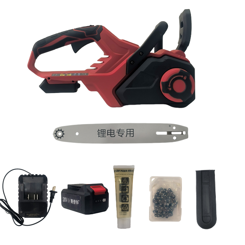 菁普华无刷充电式锂电电锯伐木锯电链锯数显套高清大图