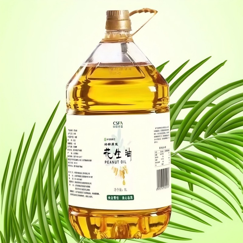 中垦飨味堂 冷榨原浆一级花生油 5L 单位:桶高清大图