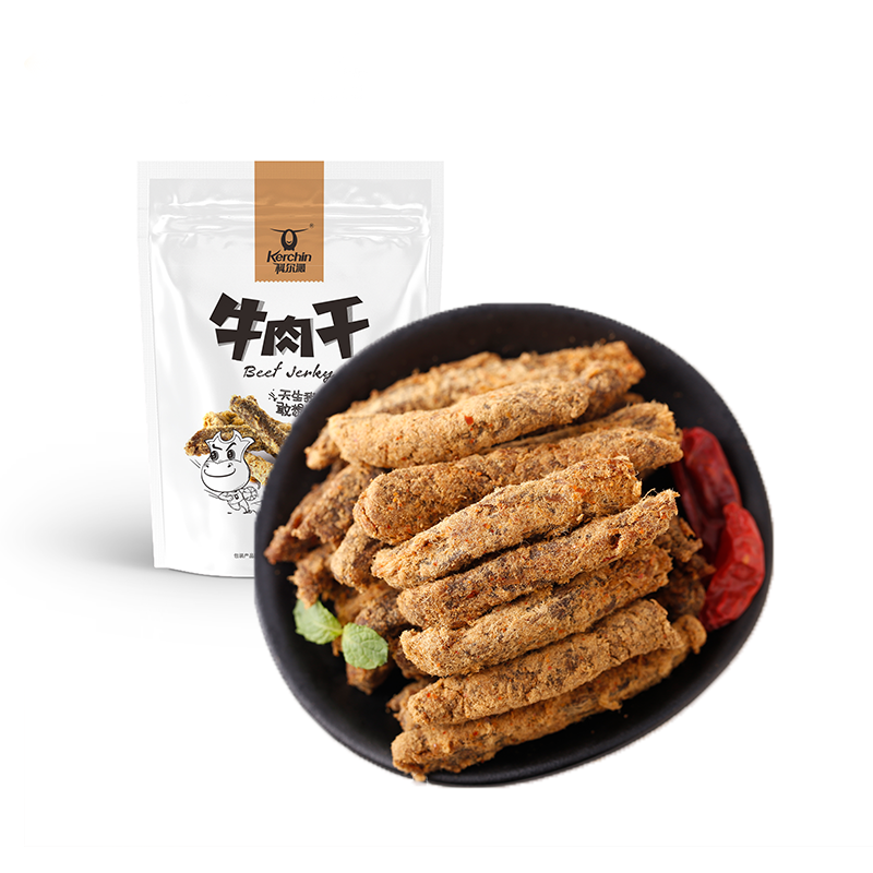 科尔沁 休闲肉脯零食 牛肉干 五香味 45g