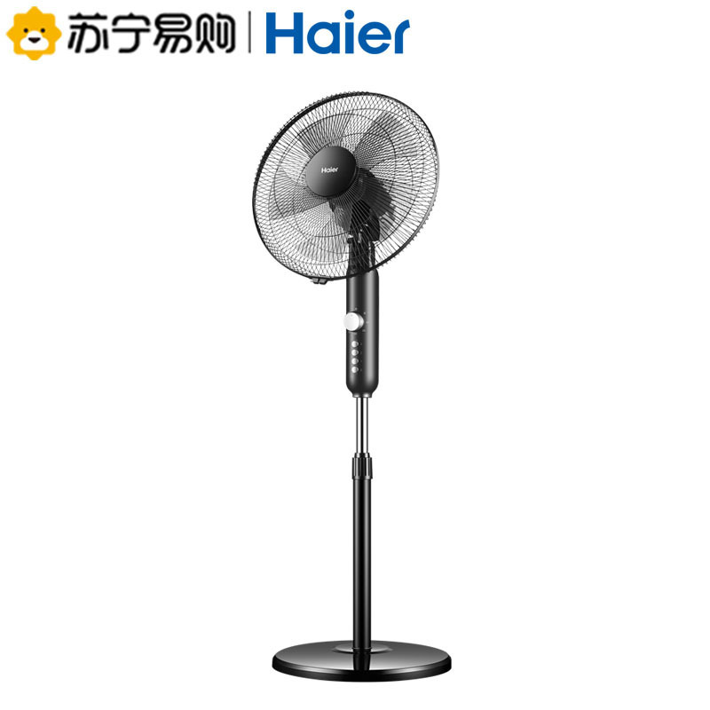 海尔(Haier)电风扇 三档调节 60分钟定时 俯仰调节 高度调节 高效电机 电风扇落地扇电扇风扇FSJ3510B