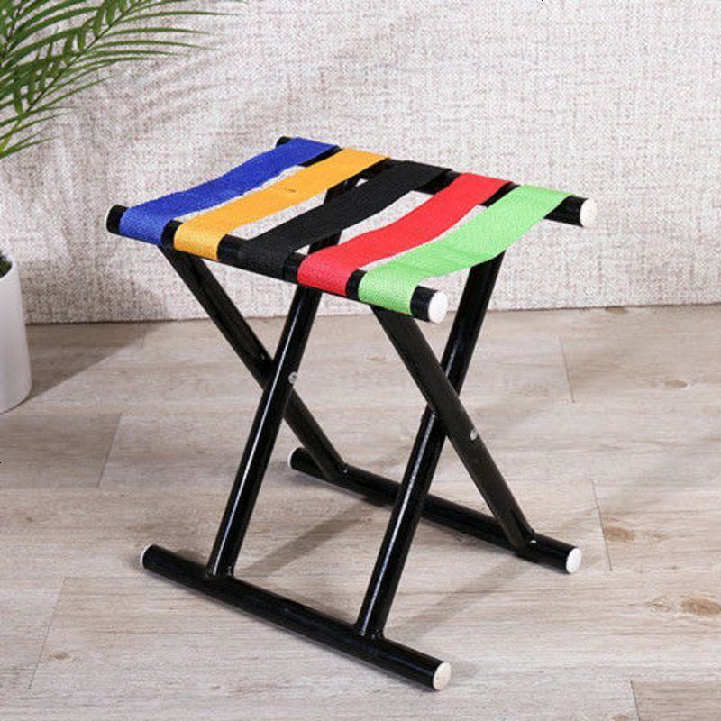 折叠凳子马扎户外加厚靠背钓鱼椅小凳子家用折叠椅便携板凳马扎 小小号军绿色图片