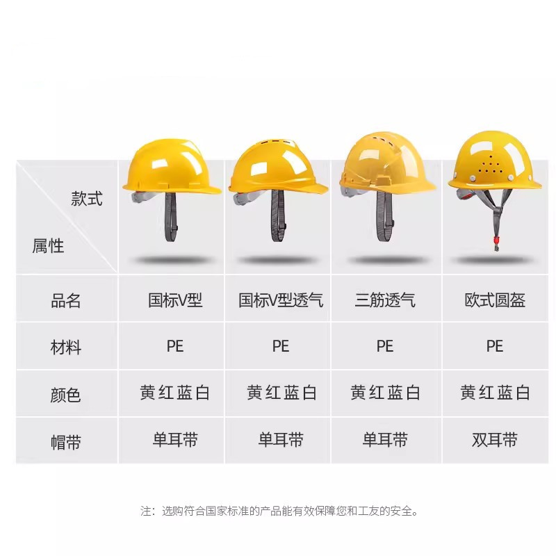 迅迈 欧式圆盔-蓝色 安全帽工地头盔男领导国标工人安全生产施工程工作帽定制logo印字