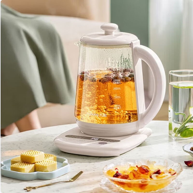 九阳 K15D-WY6123 养生壶煮茶器煮茶壶电水壶热水壶电热水壶迷你玻璃花茶壶煎药壶1.5L养生壶高清大图