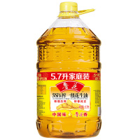 鲁花 5S物理压榨 花生油 5.7L*2