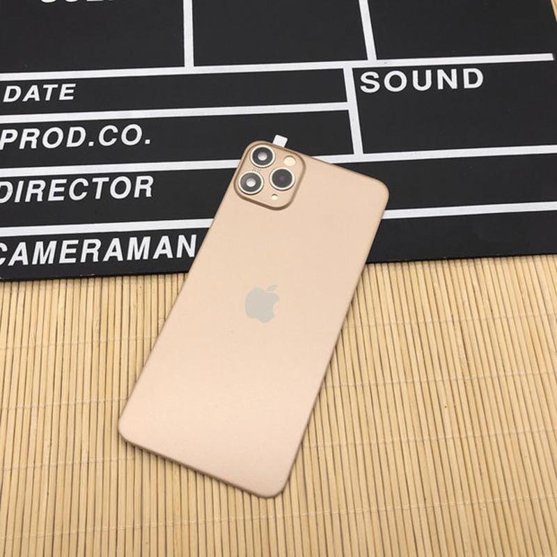 一体镜头背膜 xs改11pro后盖贴11promax原色后膜 苹果x/xs改11pro金色