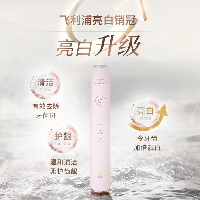 飞利浦(Philips)HX2461/04电动牙刷蔷薇粉高清大图