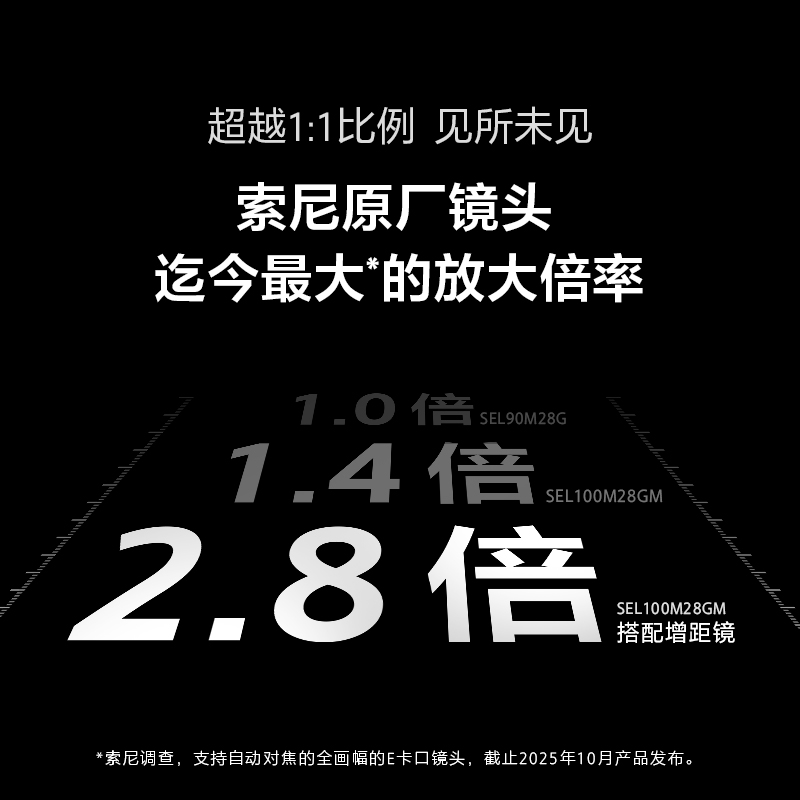 索尼全画幅微距镜头SEL100M28GM光学防抖11片光圈叶片专业微距特写人物摄影微单镜头高清大图