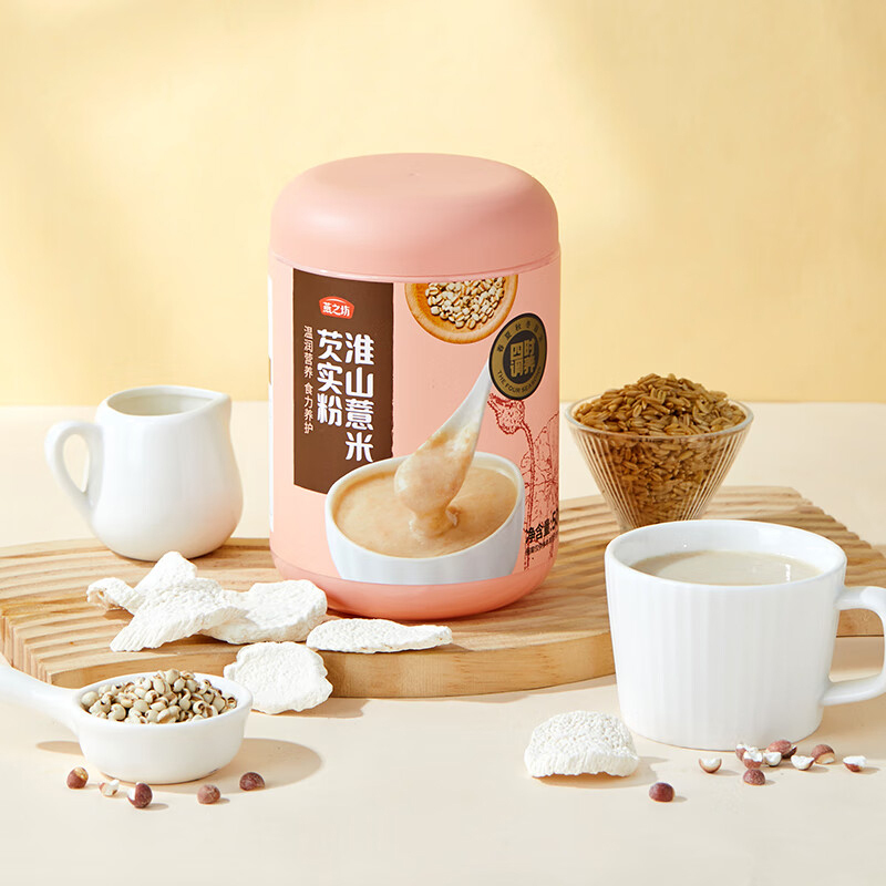 燕之坊淮山薏米芡实粉即食冲饮饱腹代餐粉营养早餐谷物粉500g